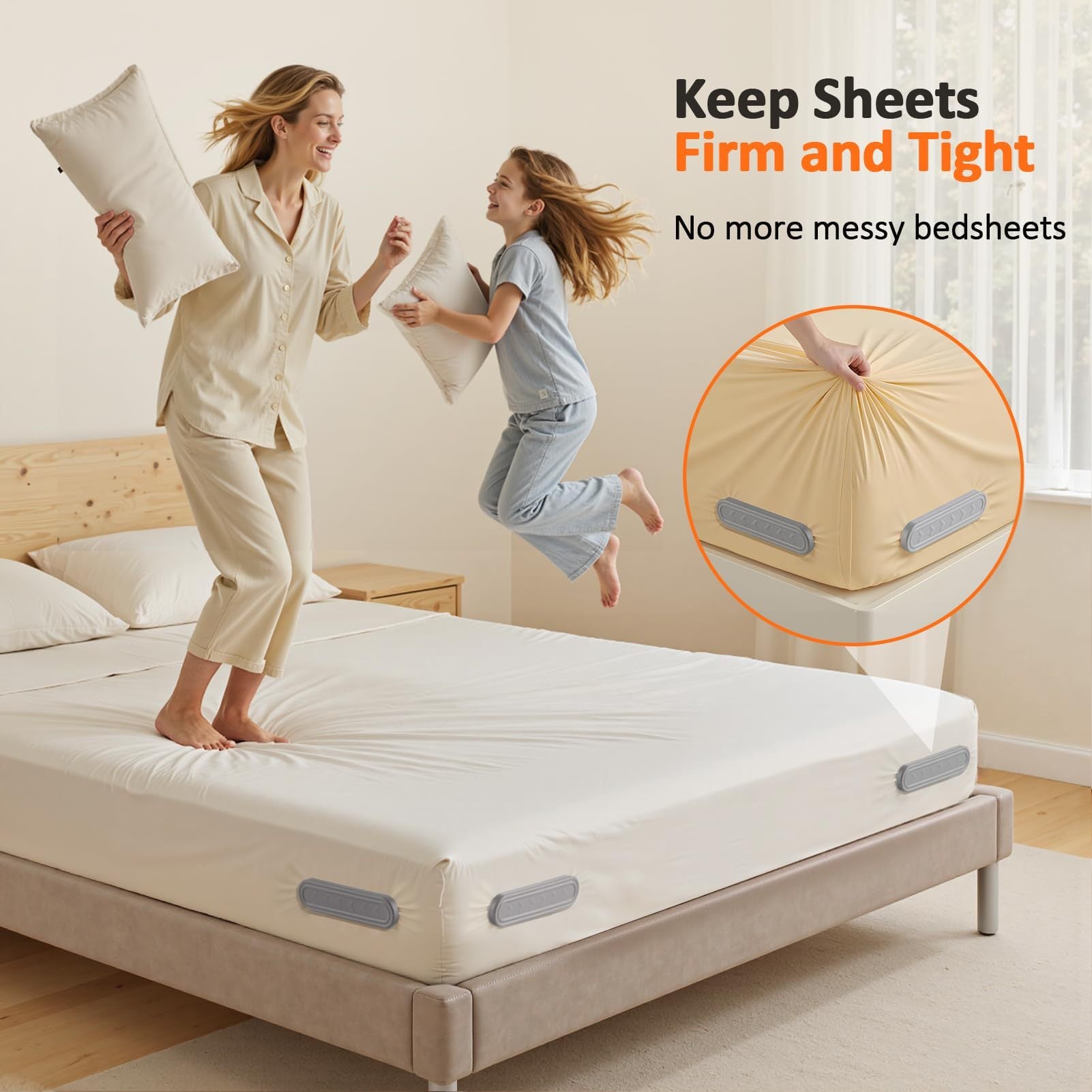 4pcs Invisible Sheet Fasteners