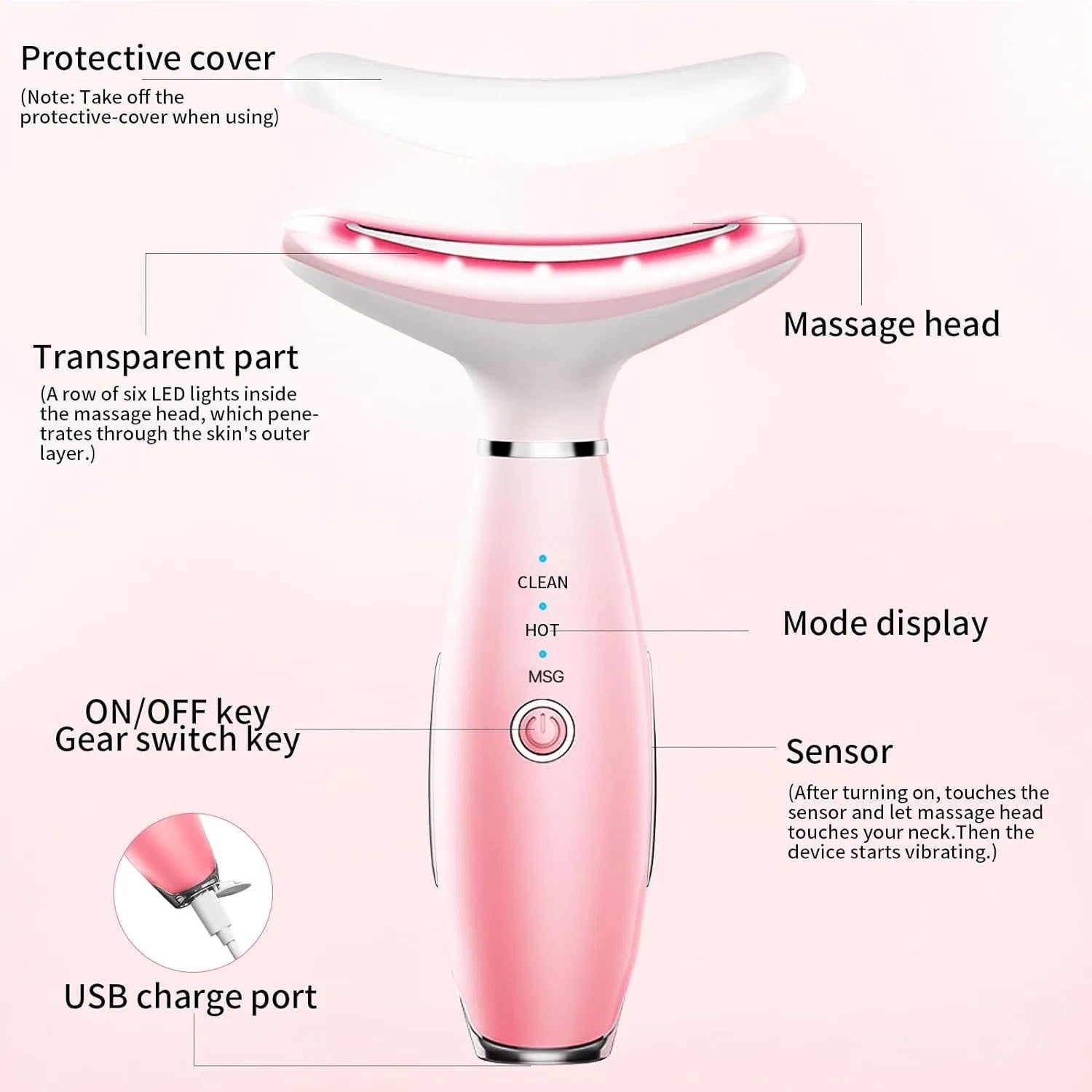 Upgrade your skincare with a 3-in-1 face and neck massager. Features thermal heat, vibration, and sculpting design for anti-aging and skin tightening.