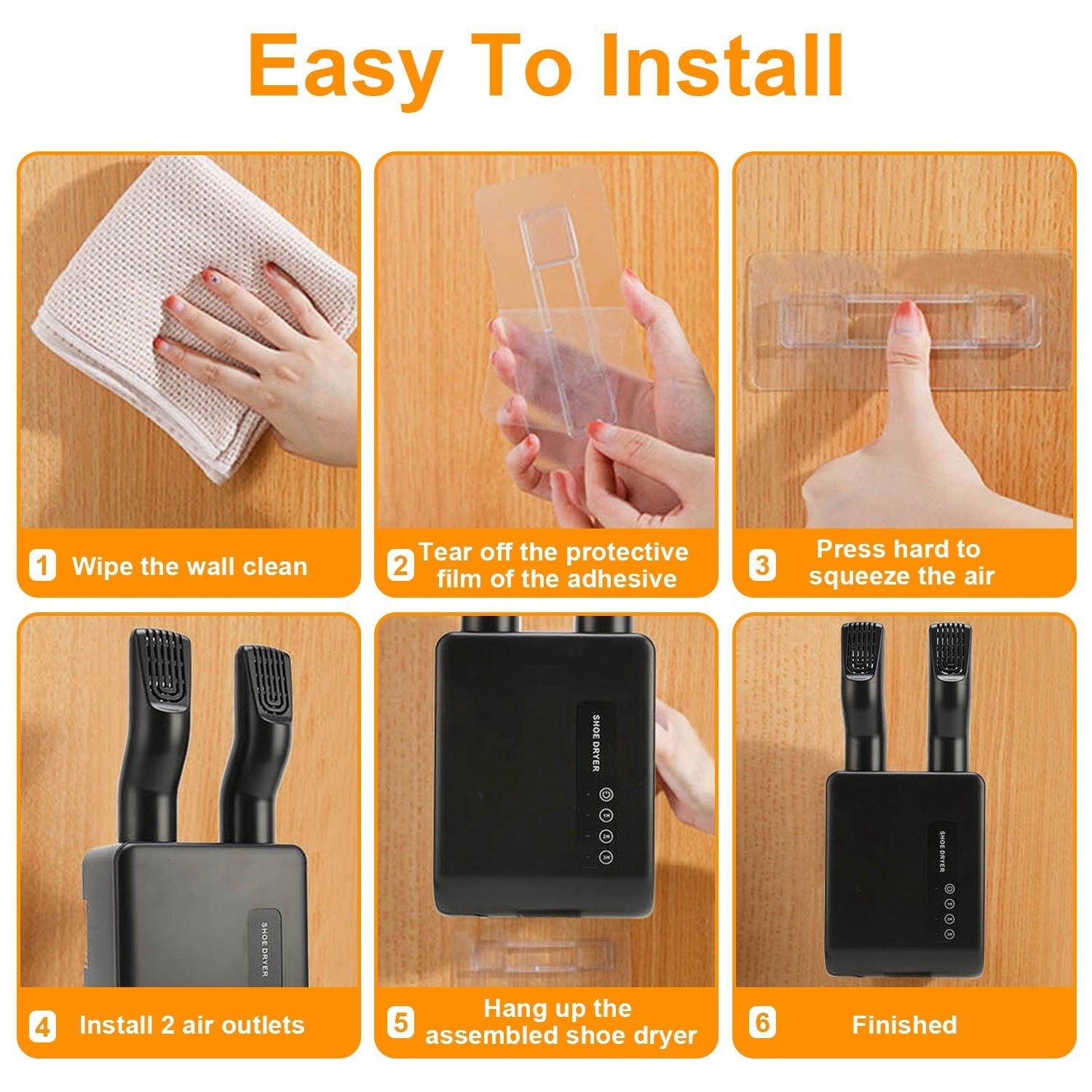 1Pc Portable Shoe Dryer Boot Shoe Warmer Deodorizer With 3 Timer Settings For Wet Boots Gloves Hats Garments