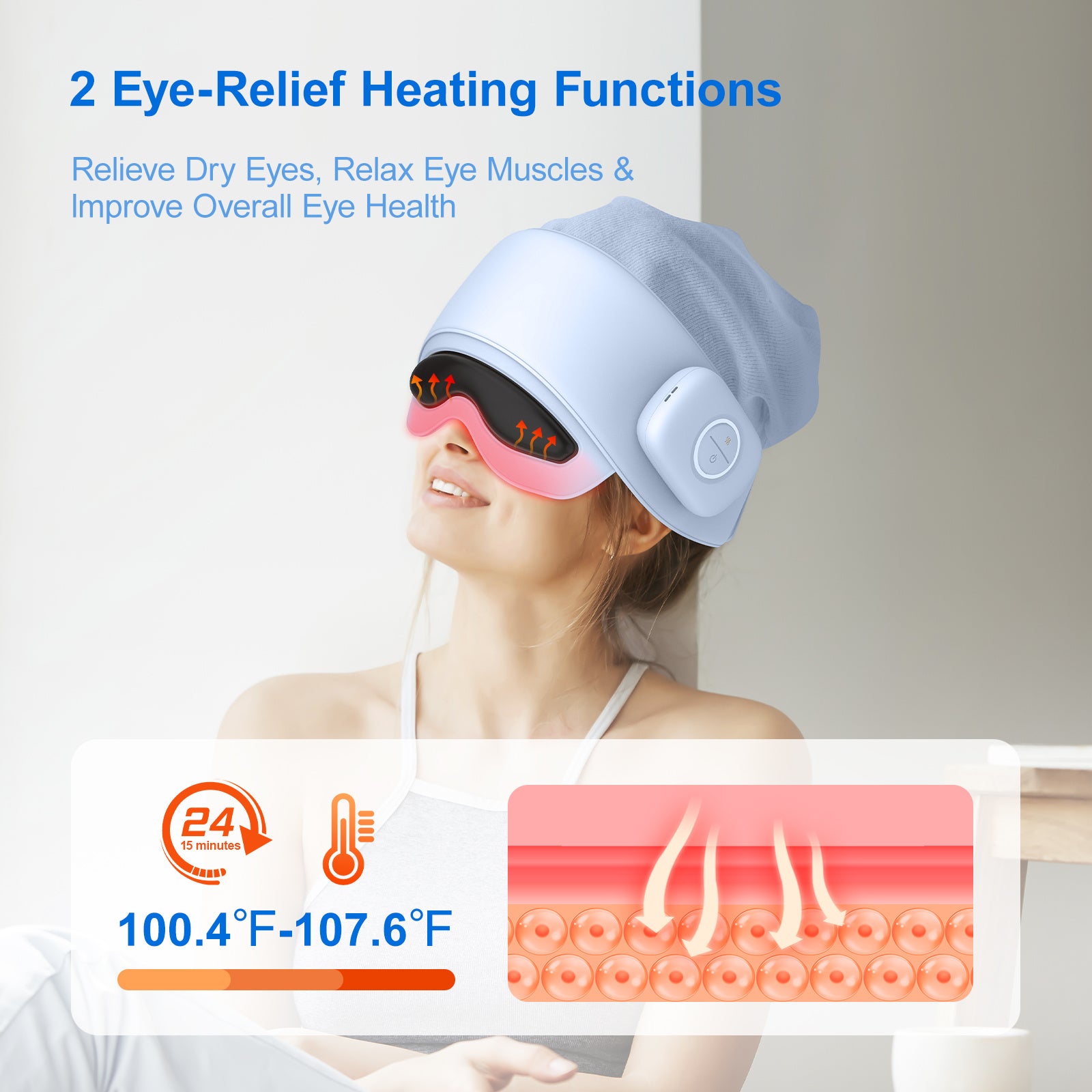 Eco Friendly Smart Head Massager With Eye Relief & Heating Function