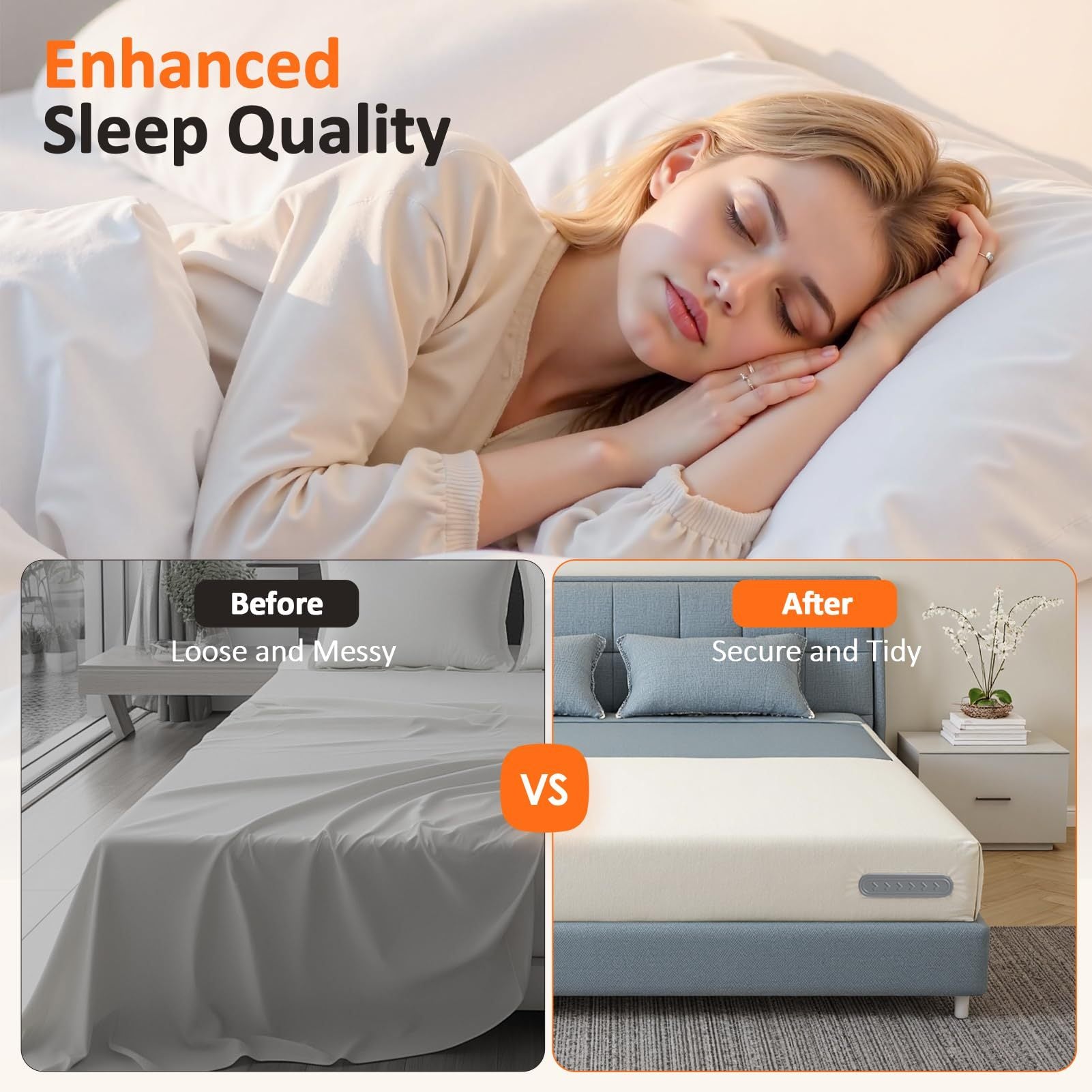 4pcs Invisible Sheet Fasteners