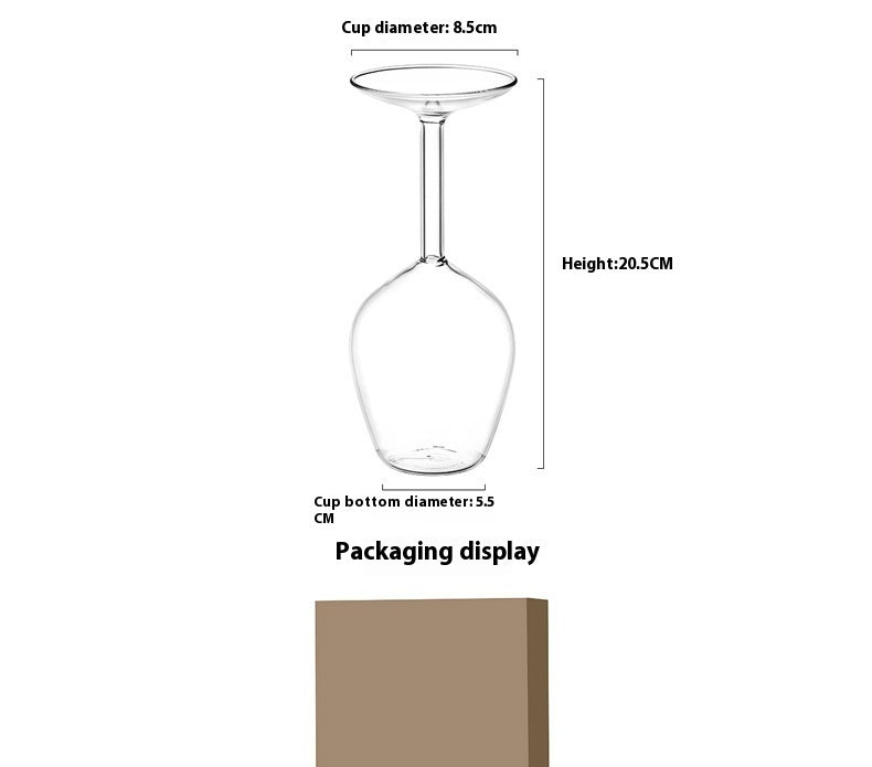 Borosilicate Home Creative Inverted Wine Glass Wine Goblet
